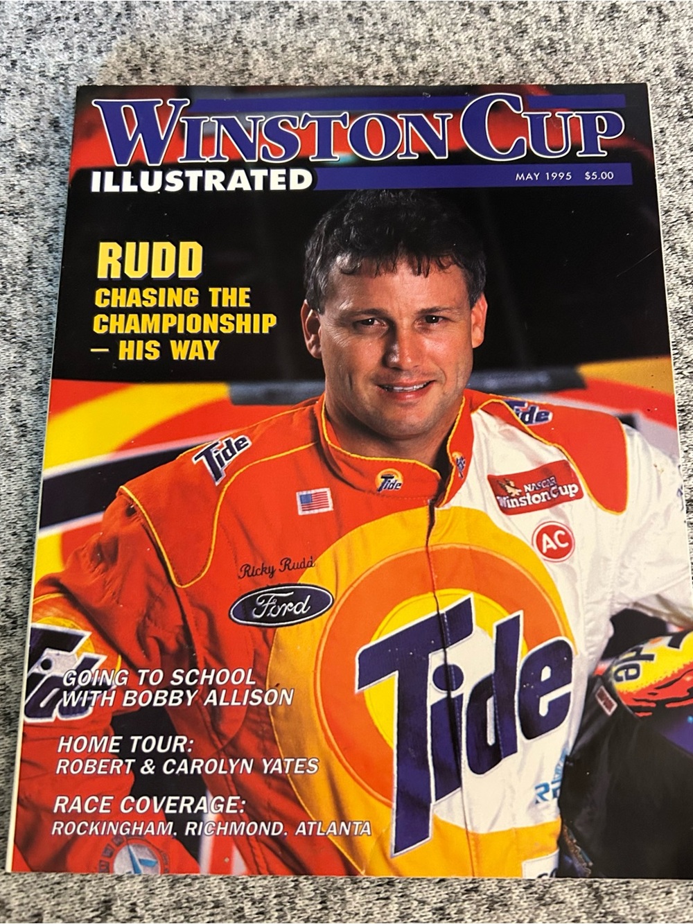 VTG May 1995 issue Winston Cup Illustrated (Vol. XIV, No. 5) NASCAR Ricky Rudd